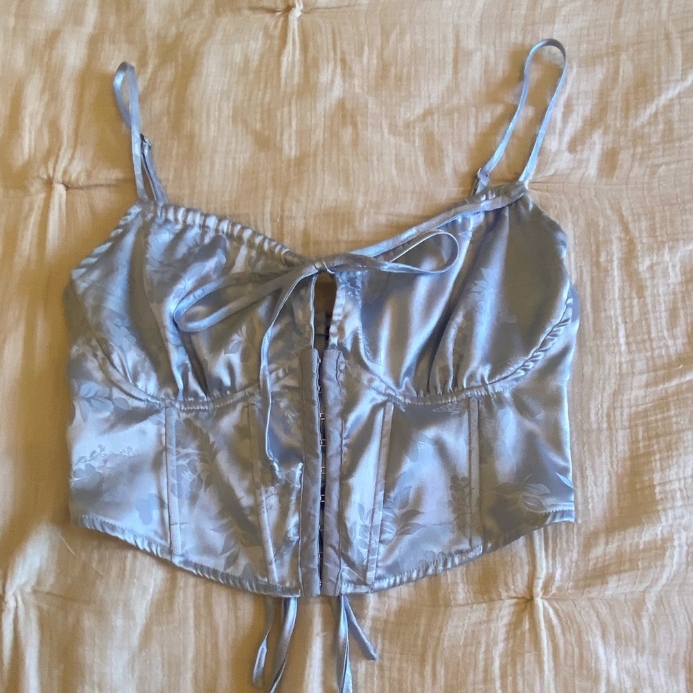 Blue lace corset from Pacsun